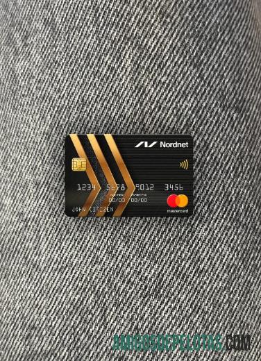 Suécia Nordnet AB Bank Mastercard Photolook Front amostra